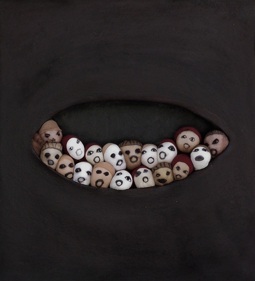 25. M.M on canvas 30x30x4" 2006