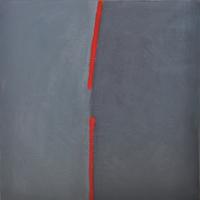 Gray-and-Red-II.mixed-media-on-canvas-30x30In.2012.JPG