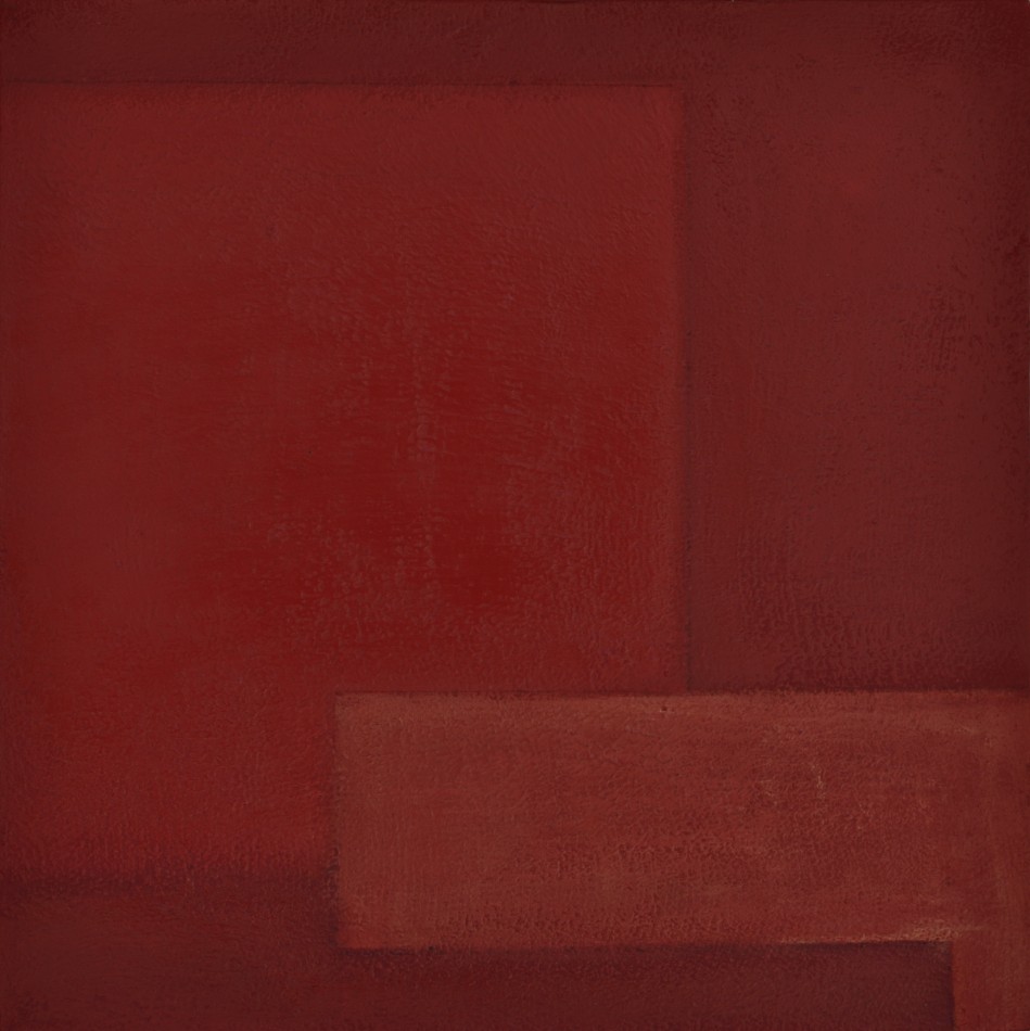 11.Red XI Mixed Media on canvas 18x18 2011