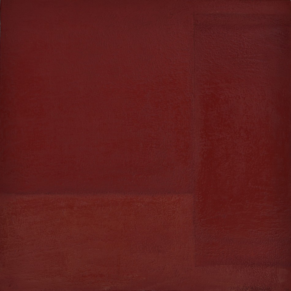 10.Red X Mixed Media on canvas 18x18 2011