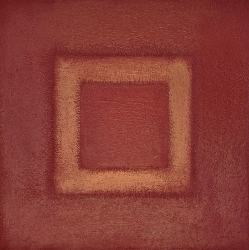 13.Red XIII Mixed Media on canvas 18x18 2012