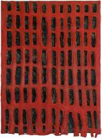 16a.Paper terry cloth and paint mounted on canvas. 48x36x3" 2009