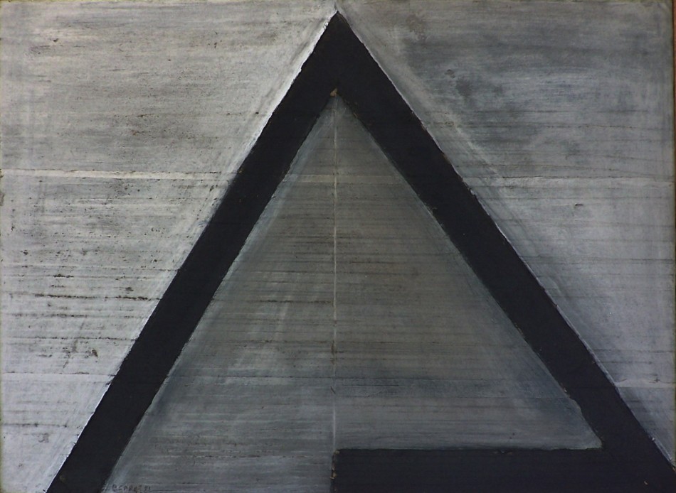 04. MM on carboard mounted on panel 22x29" 1981